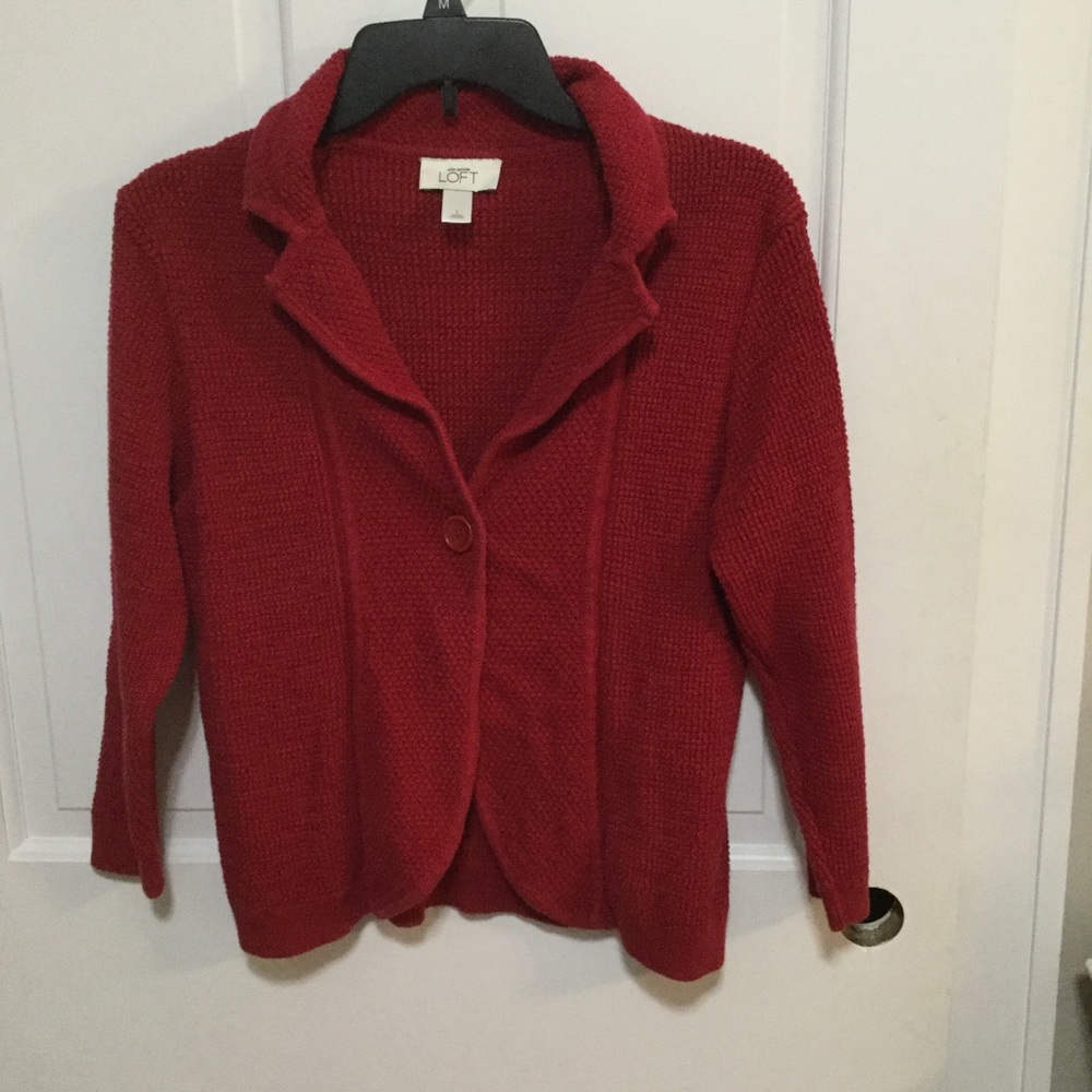 Ann Taylor Loft Cotton Cardigan. Size L. EUC